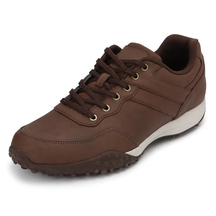China Hot Selling Low Price Customized Logo Brown MD Rubber Anti-slippery Light Weight Brand Casual Shoes for Men
